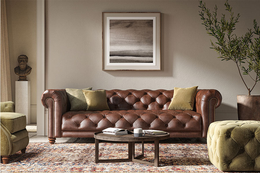 Stax - 4 Seater Leather Sofa
