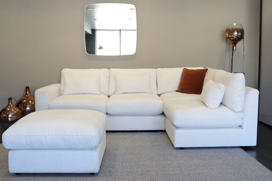 Apollo - Corner Sofa + Stool