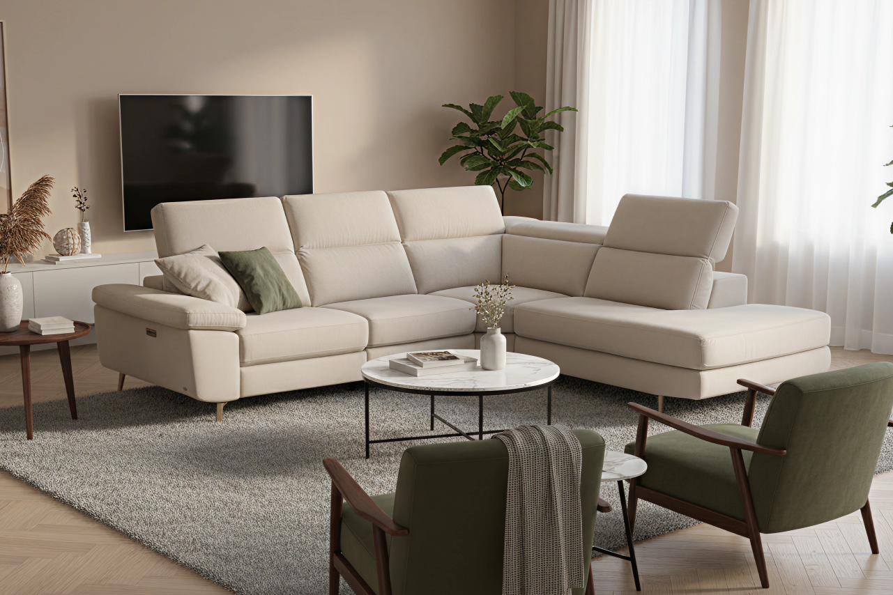 Natuzzi – C217 Corner Sofa