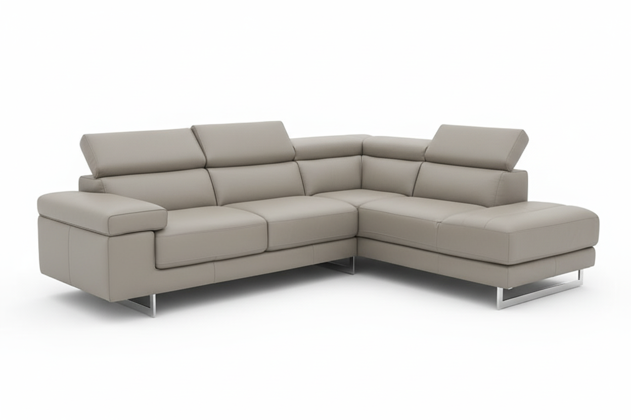 B619 - Corner Leather Sofa