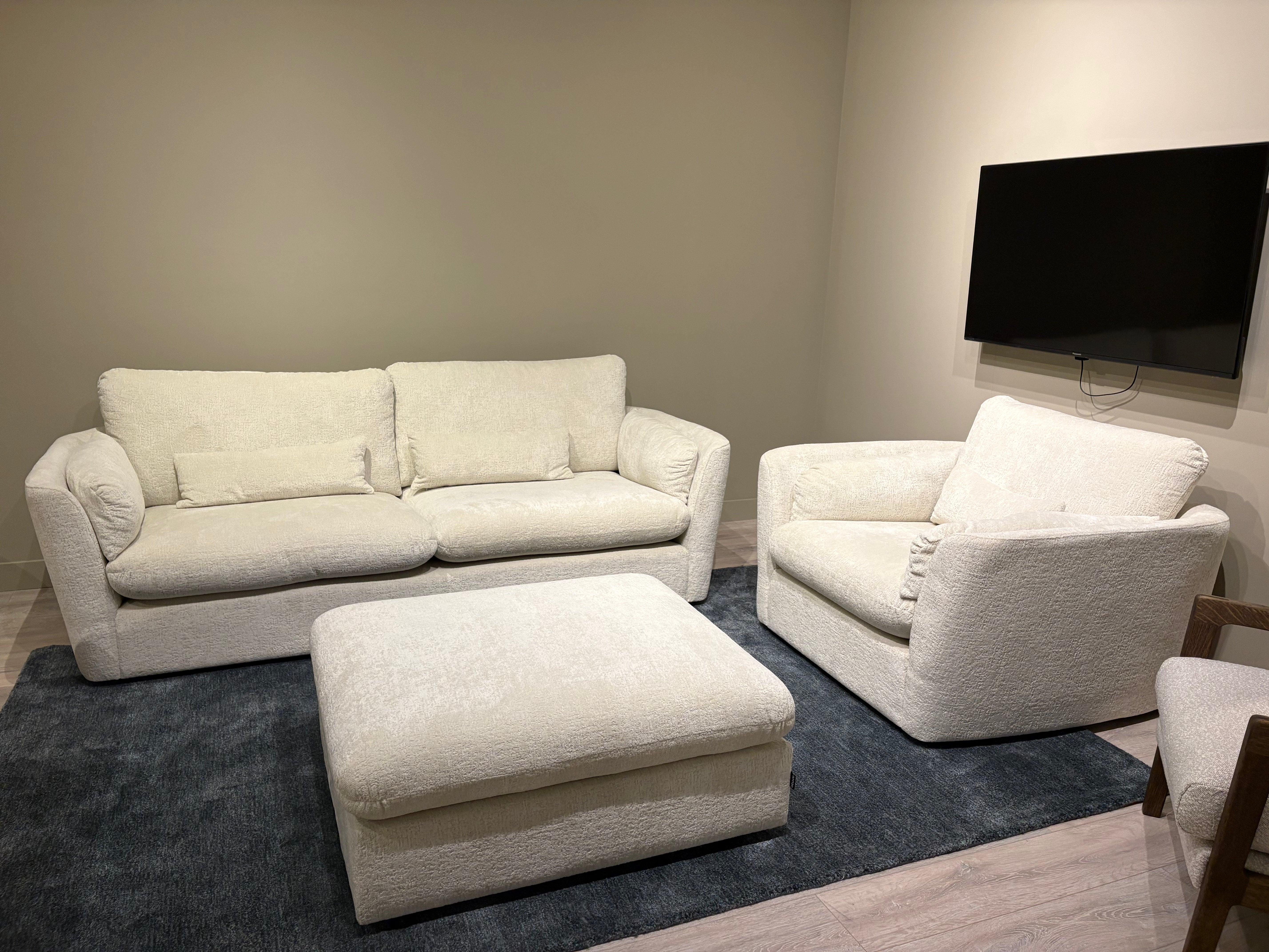 Abode - Arlo 3 Seater with Chair and Stool