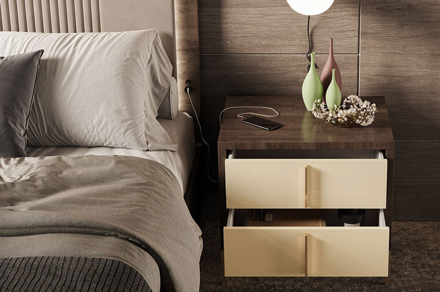 Zara - 5ft Bedframe & 2 Lockers