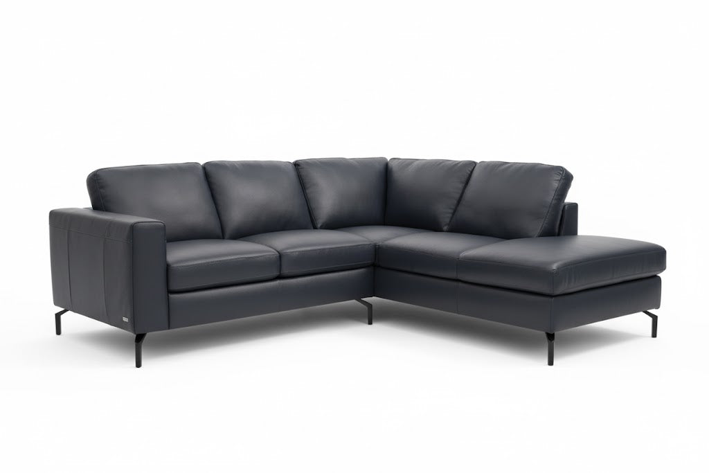 B845 - Corner Leather Sofa
