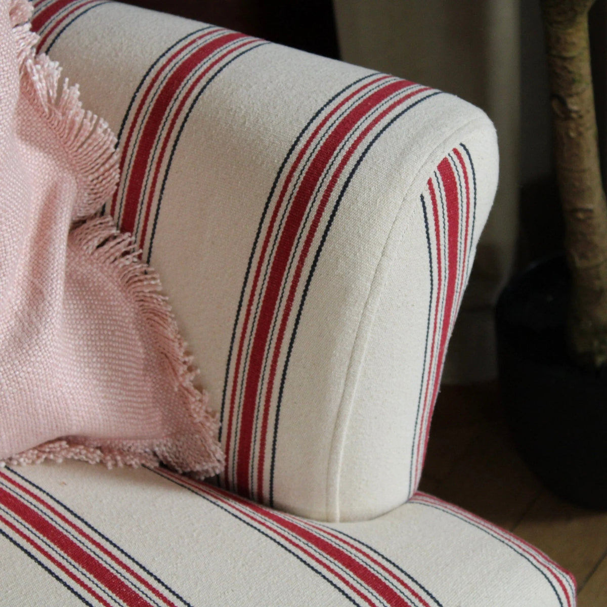 Oriana B - Esmond Armchair ( Red Stripes )