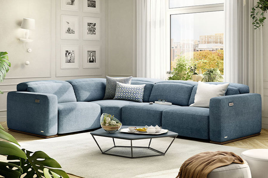 C260 - Fabric Corner Sofa