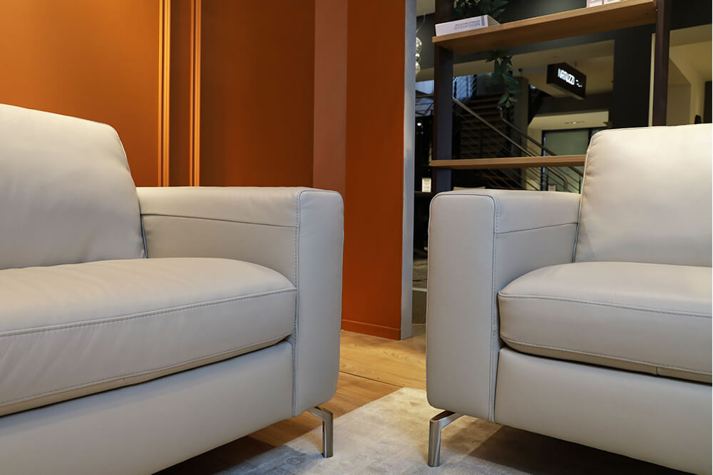 Natuzzi Editions - B845 - 3 + 2 Seater Leather Set